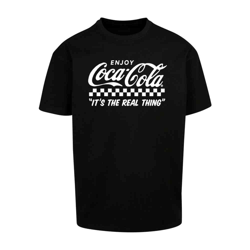 Merchcode Coca Cola - Coca Cola Enjoy Coke Oversize Mens Tshirt - Black
